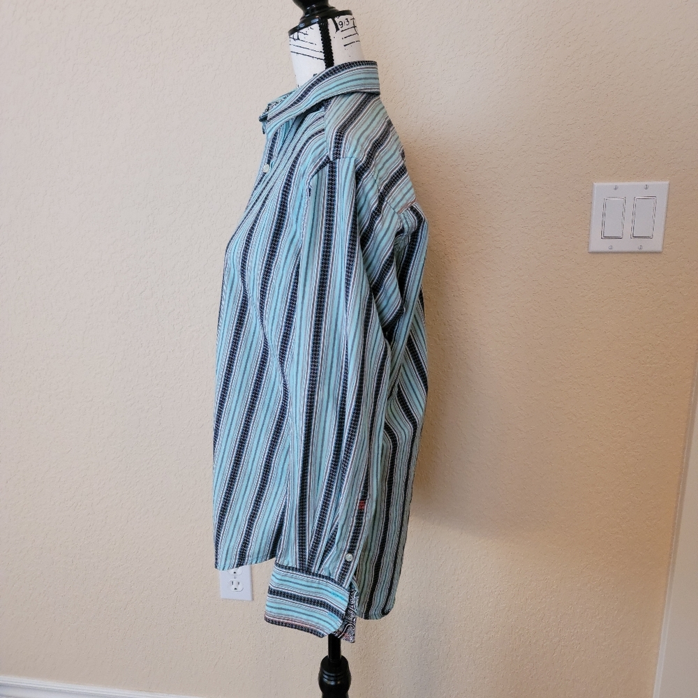 Robert Graham Stripped Button Down, Size Small - image 6